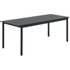 Muuto - Table rectangulaire Linear - Noir - Acier revêtement poudre - ...