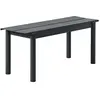 Muuto - Banc Linear - Noir - Acier revêtement poudre - Designer Thomas...
