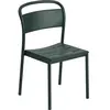 Chaise d'extérieur en acier vert foncé Linear - Muuto