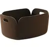 Panier rectangulaire marron foncé Restore - Muuto
