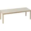 Table basse en chêne gris 120 x 43 cm Workshop - Muuto