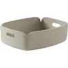 Petit panier de rangement recyclé rectangulaire sable Restore - Muuto
