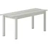 Muuto - Banc Linear - Gris - Aluzinc - Designer Thomas Bentzen