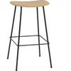 Tabouret de bar 75cm ocre piétement tubes Fiber - Muuto