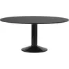 Muuto - Table ronde Midst - Noir - MDF recouvert de linoleum - Designe...