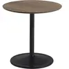 Table d'appoint en aluminium et chêne huilé foncé 48x48cm Soft - Muuto