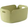 Panier rectangulaire beige vert Restore - Muuto