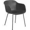Muuto - Fauteuil Fiber - Noir - Plastique recyclé - Designer Iskos-Ber...