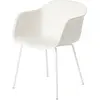 Muuto - Fauteuil Fiber - Blanc - Plastique recyclé - Designer Iskos-Be...