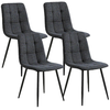 Lot de 4 chaises LIVIA coloris gris