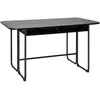 Darlington table de salle à manger 140x40, 80cm extensible noir.