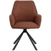BUT Fauteuil pivotant GLENDA Terracotta