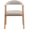 Chaise Addi beige/chêne Monza 60