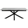 Hellin Table de salle à manger rectangulaire extensible en céramique 8/10 places L200/240 - NEIVA
