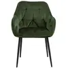 Actona chaise velours BROOKE vert