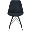 AC Design Furniture Hellin - Chaise Eris en velours côtelé, Anthracite