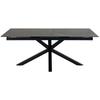 Meubles & Design Table à manger rectangulaire 6 personnes 200x240cm noir