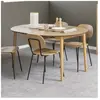 MATHI DESIGN Table à manger extensible 115x115/154x75 cm décor chêne
