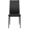 EMOB Kastanje - lot de 4 chaises en simili - sans accoudoir - pieds métal -