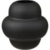 Vase silva h 20cm   verre soufflé bouche noir