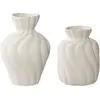 Évora vase set de 2 blanches.