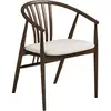 Aino chaise de salle à manger avec accoudoirs chêne fumé.