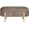 Branca banc avec rangement marron.