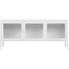 House Nordic Brisbane - meuble tv en verre et métal l130cm