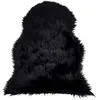 House Nordic - Peau lainée artificielle noire - 85x50x6.5 cm T.U