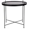House Nordic M&s - Table basse en verre et métal ø48xh48cm - Noir - venezia