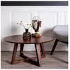 Table basse en placage de noyer House Nordic Hellerup 75x75x36 cm