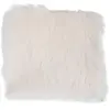 House Nordic Coussin de siège en peau d'agneau artificielle ivoire 40 x 40 cm