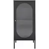 EBUY24 Armoire avec porte en verre ondulé House Nordic Adelaide 50x35x110 cm