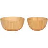 House Nordic - Lots de 2 bols en bambou naturel