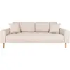 HOUSE NORDIC Lido 3 places sable (210x93x78) LIDO-1301753-SABLE