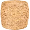 House Nordic Delia - table d’appoint avec rangement en jacinthe d’eau ø43cm 2105006