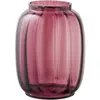 House Nordic - Vase en verre soufflé à la bouche rouge fumé - 17x17x21...