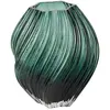 House Nordic - Vase en verre soufflé à la bouche vert foncé - 19x19x23...