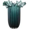 House Nordic - Vase en verre soufflé à la bouche vert foncé - 25x25x30...