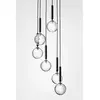 Nuura MIIRA 6-Suspension 6 lumières Verre Ø35cm Gris