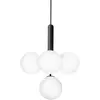 Nuura Aps Nuura Liila 4 suspension à 4 lampes gris/opale