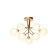 Nuura Aps Nuura Apiales 9 Ceiling plafonnier, laiton/opale