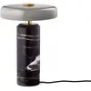 DESIGN BY US Lampe de table LED rechargeable Trip, gris / gris, marbre...