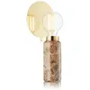 DESIGN BY US Lampe à poser Blindspot, marron, marbre