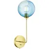 DESIGN BY US Applique murale Ballroom Long, bleu, verre soufflé