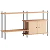 MOEBE - Etagère Shelving System - Bois naturel - MDF placage chêne