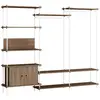 MOEBE - Dressing Shelving System - Marron - MDF placage chêne
