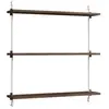 MOEBE - Etagère Wall Shelving - Marron - MDF placage chêne