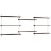MOEBE - Etagère Wall Shelving - Marron - MDF placage chêne