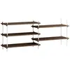 MOEBE - Etagère Shelving System - Marron - MDF placage chêne
